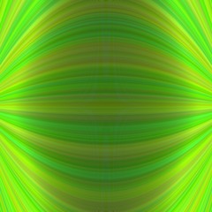 Poster - Abstract symmetrical motion background from thin curved lines in green tones - vector graphic design