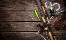 Fishing Tackle Background.