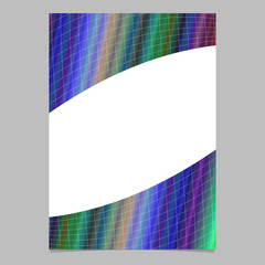 Poster - Geometrical colorful gradient grid brochure template design - vector flyer graphic illustration on white background