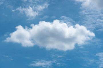 blue sky and white clouds