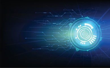 Poster - abstract technology sci fi circuit design innovation concept vector background