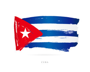 Wall Mural - Flag of Cuba. Abstract concept