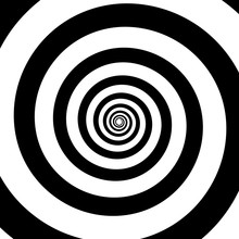 Spiral Color Black On The White Background. Vector Illustration