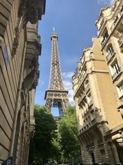 Vue sur La Tour Eiffel en ville