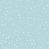 Snowfall vector seamless pattern