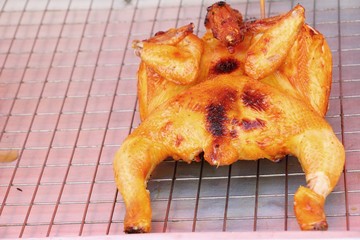 Sticker - Grilled chicken is delicious in the market