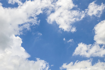 blue sky with cloud