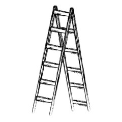 Wall Mural - Step ladder tool icon vector illustration graphic design