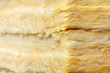 Mineral wool thermal insulation batts close-up