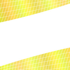 Poster - Abstract grid background - yellow  illustration from curved angular lines on white background