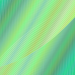 Poster - Green dynamic geometrical grid background -  design from curved angular line grid