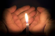 © milan gmail - flame front of hands