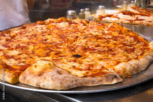 Fotografie, Obraz Authentic New York City Italian style pizzeria pizza pie