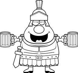 Poster - Drunk Cartoon Roman Centurion