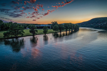 Wall Mural - Sunset over Lake Austin in Austin, texas