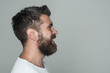 © Volodymyr - man with long beard on happy face