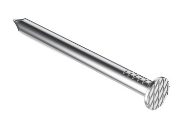 Poster - metal nail closeup, 3D rendering