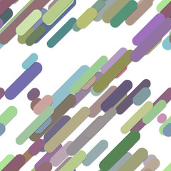 Poster - Seamless abstract random rounded diagonal stripe background pattern - trendy vector graphic from colorful lines with various width and length