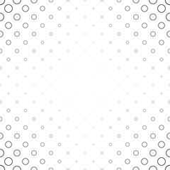 Poster - Monochromatic circle pattern - geometric abstract vector background design