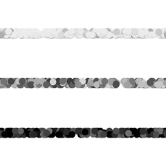 Poster - Repeatable abstract circle pattern text dividing line design set - vector graphic elements from grey dots