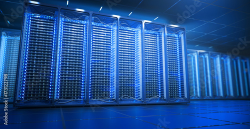 Server Room In Data Center Or Server Room Data Center