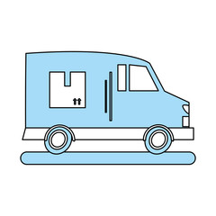 Canvas Print - delivery truck icon image vector illustration design