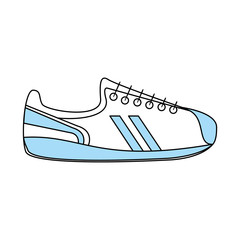 Canvas Print - sneaker shoes icon image vector illustration design