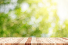 Wooden With Blurred Nature