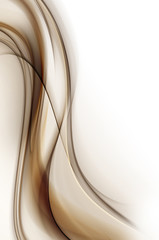 Poster - Brown falling down waves background. Abstract decoration backdrop.