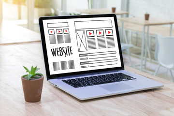Poster - Web Design layout sketch drawing Software Media WWW and Graphic Layout Website development project