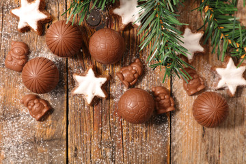 Wall Mural - chocolate and gingerbread cookie