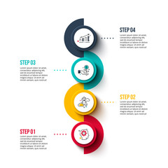 Fototapete - Business data visualization.