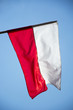 Flaga Polski na tle nieba