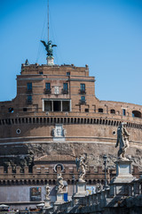 Wall Mural - Angel statue from Castel Sant Angelo in Rome, Italy.