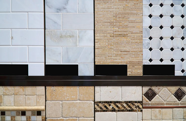 Wall Mural - ceramic floor tile samples for sale in store