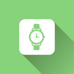 watch icon with long shadow