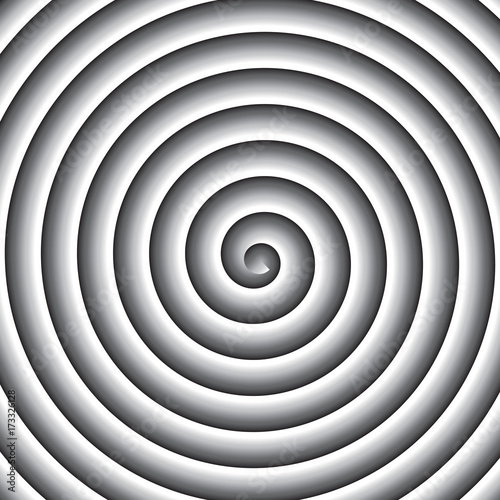 Zdjęcie XXL Cieniowane tło skali szarości spirala wektor.