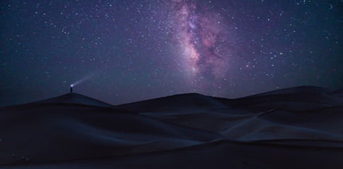 Sahara under the Milky Way