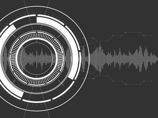 Wall Mural - abstract technological background. vector illustration.