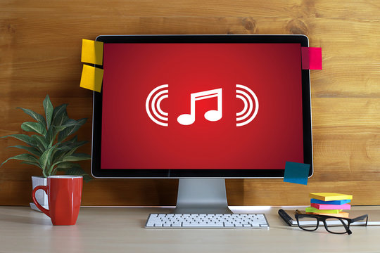 Music Streaming Media enjoying the music Entertainment Download
