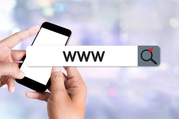 Poster - WWW Website Online Internet Web Page computer Browser Connection Network Concept to use www