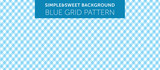 Fototapeta  - Blue chequered pattern Simple & Sweet Background vol.9