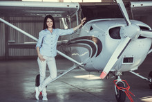 Woman And Aircraft