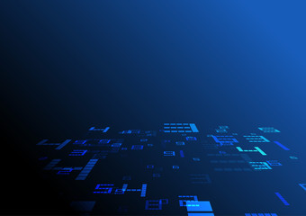 Abstract technology background, digital number concept