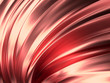Rose Gold Wave Abstract Background 3D Rendering