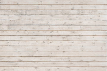 Wall Mural - White painted  long planks. Texture of wood.