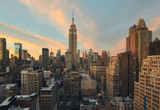 Fototapeta  - Manhattan skyline at sunset