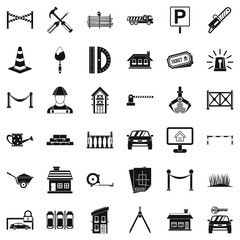 Aufkleber - Equipment icons set, simle style