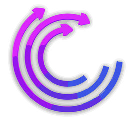 Poster - Circular Graph. Image with clipping path