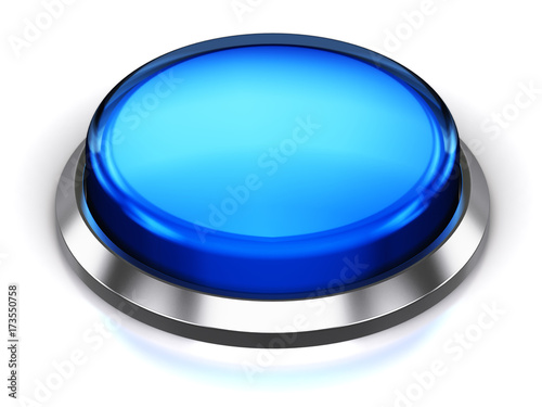 Blue round button